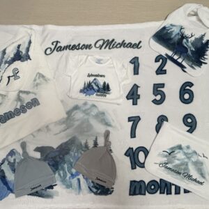 Personalized Newborn Gift Set