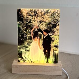 Personalized 5" x 7" LED Acrylic Photo Frames Night Light